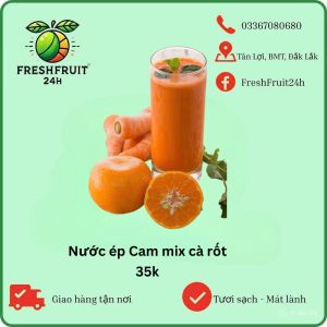 Nước ép cam mix cà rốt